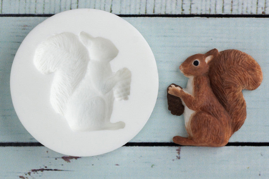 Squirrel Mould - woodland mould - Ellam Sugarcraft cupcake cake craft Moulds For Fondant Or Chocolate