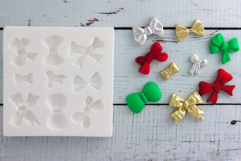  Bow Mould - ribbon mold- Ellam Sugarcraft cupcake cake craft  Moulds For Fondant Or Chocolate