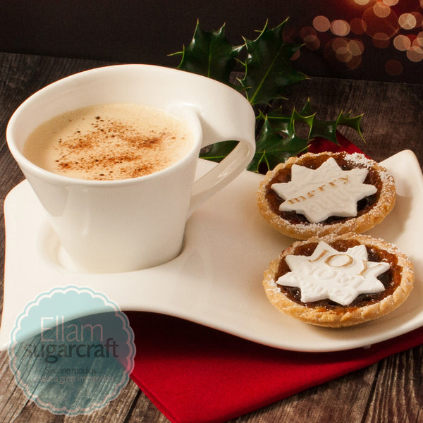 Christmas coffee & special fondant mince pies- something for Santa- Ellam Sugarcraft Moulds For Fondant Or Chocolate