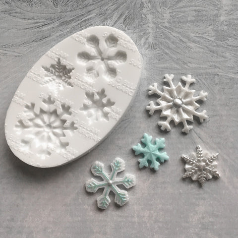 Christmas Snowflake, Snowflakes Silicone cupcake craft cake mold Mould - Ellam Sugarcraft Moulds For Fondant Or Chocolate