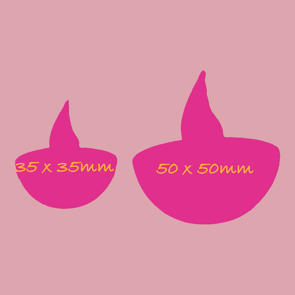 Diwali Diyas Candle Lamp Shaped 2 Cavity, henna Silicone Sugarcraft Mould