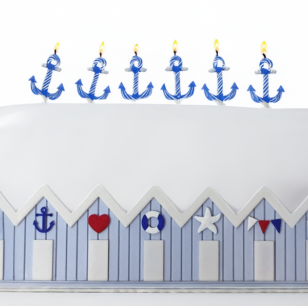 Beach House/ Beach Hut Border Silicone Mould an Original Ellam Sugarcraft Design