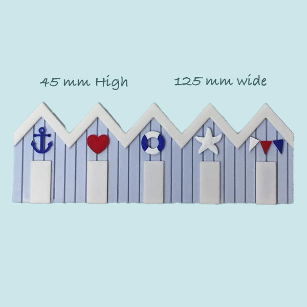 Beach House/ Beach Hut Border Silicone Mould an Original Ellam Sugarcraft Design