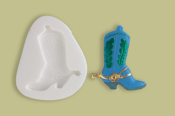 Western Cowboy Boot, line dancing, Silicone Mould - Ellam Sugarcraft Moulds 