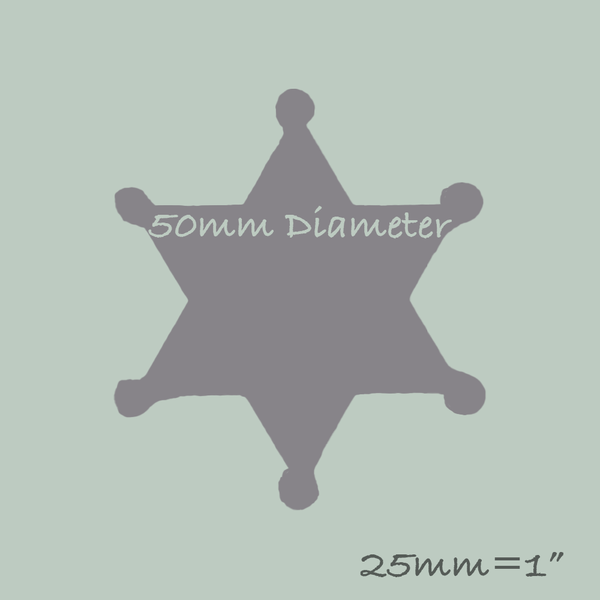 Sheriff Badge Silicone Mould