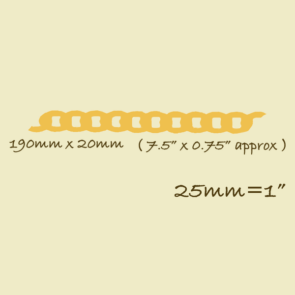 Large Curb Chain Link Border Silicone Mould