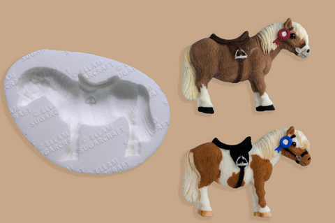 Horse mould - Pony  Mould - Ellam Sugarcraft cupcake cake craft Moulds 