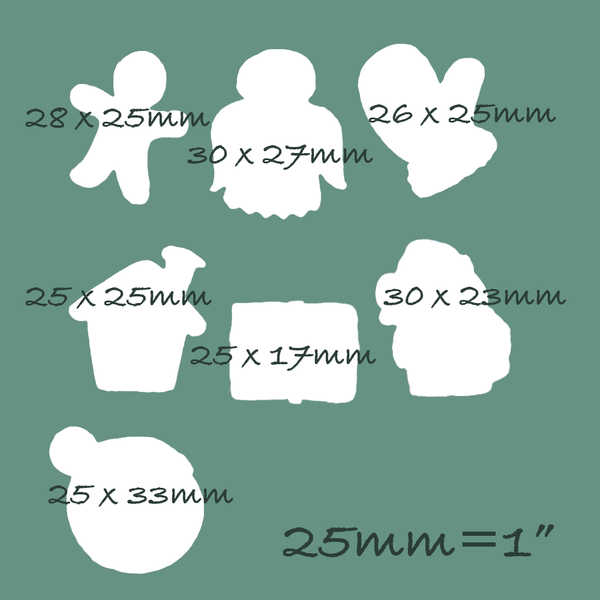 Christmas Theme Mix 2 Silicone Mould