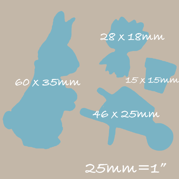 Beatrix Potter Inspired Peter Rabbit Style Wheelbarrow Bunny Silicone Mould