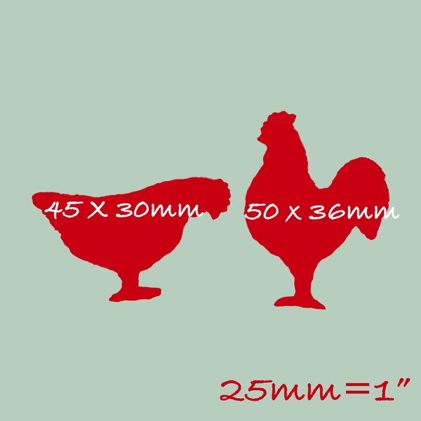 Rooster & Hen Silicone Mould