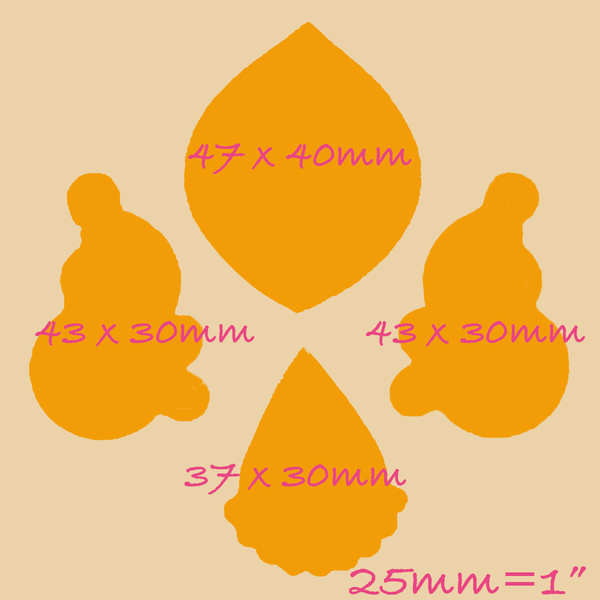 Hand Embellished Decorative Asian, Indian wedding Motifs, henna Silicone Mould