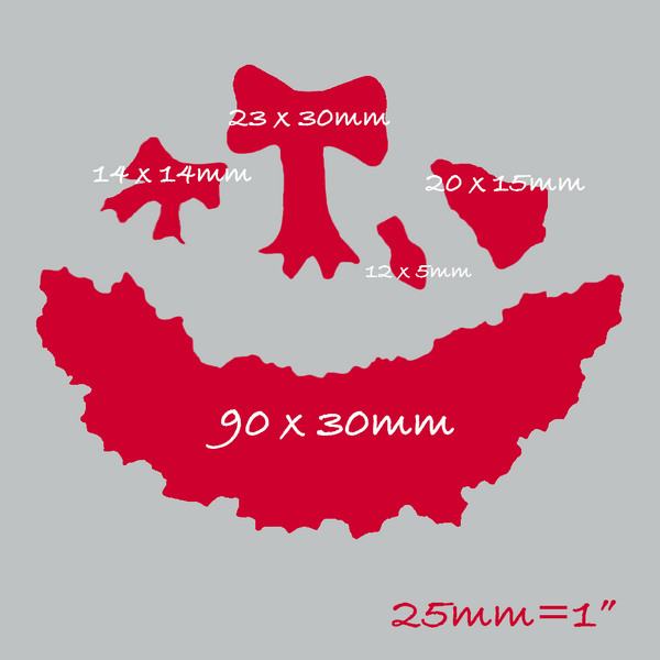 Christmas Swag Holly & Bows Garland Silicone Mould