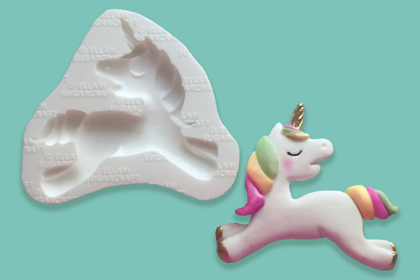 Unicorn mold-  Baby Unicorn Silicone mould- craft cake cupcake - Ellam Sugarcraft Moulds
