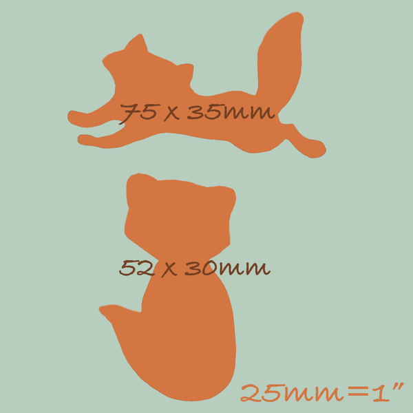 Hand Sculpted Whimsical Foxes Silicone Mould