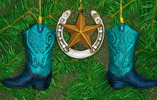 Cowboy Boots, Horseshoe star, country & western, line dancing, Silicone Mould (Copy)