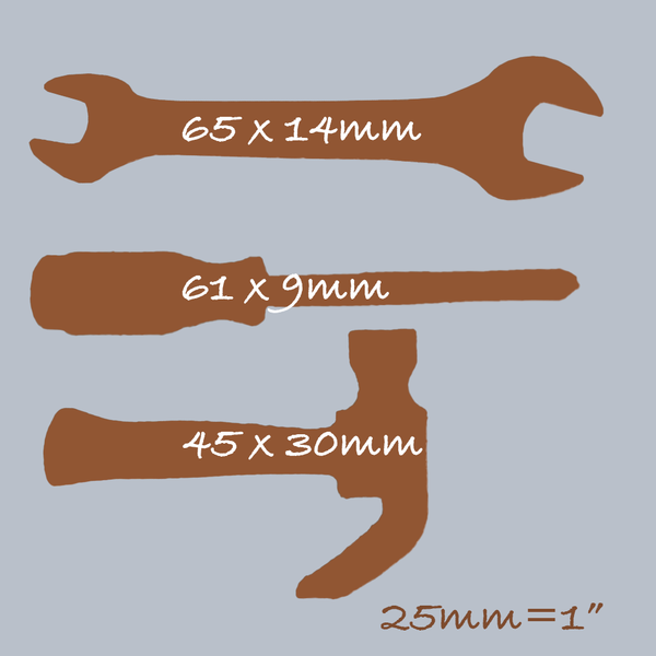 DIY Tools Hammer, Screwdriver, Spanner, Silicone Mould