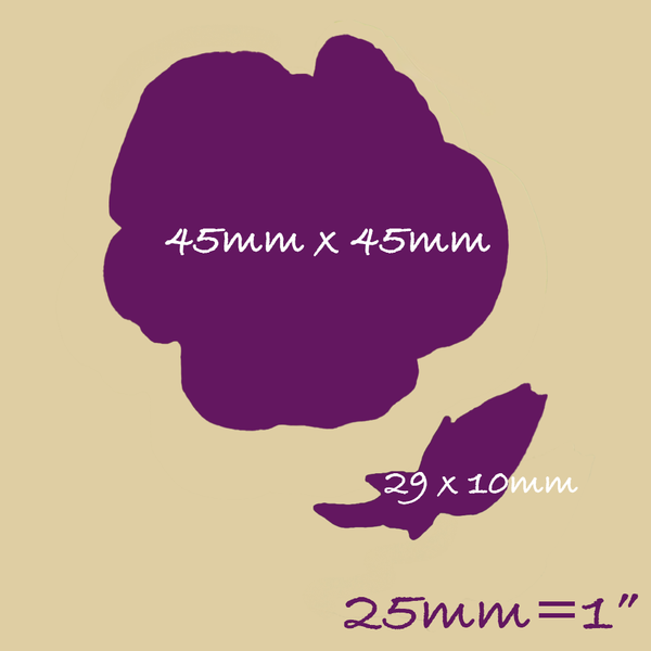 Pansy spring flower Silicone Mould