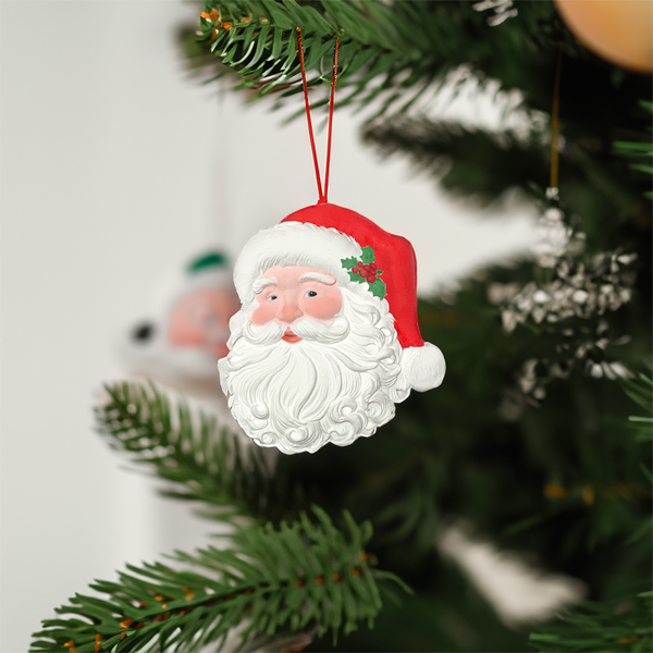 Santa Claus head,  face, 80mm Father Christmas head,Silicone Mould