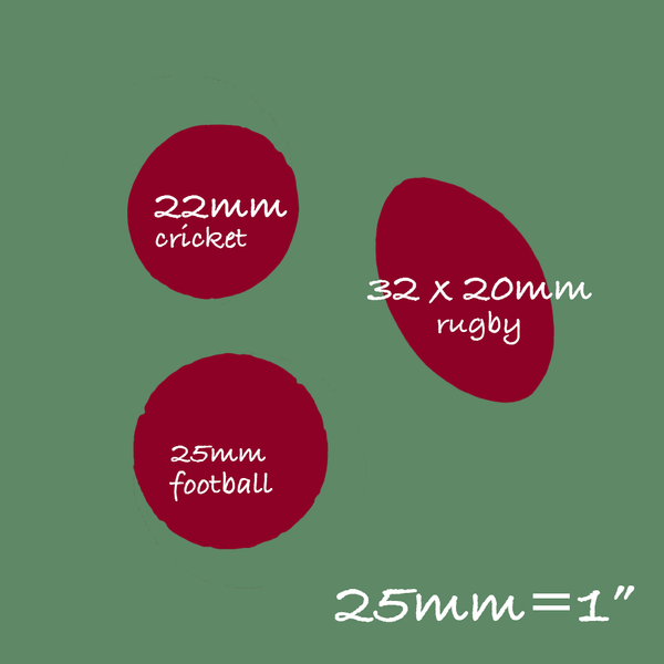 Cricket, Rugby & Football Sports Balls Silicone Mould