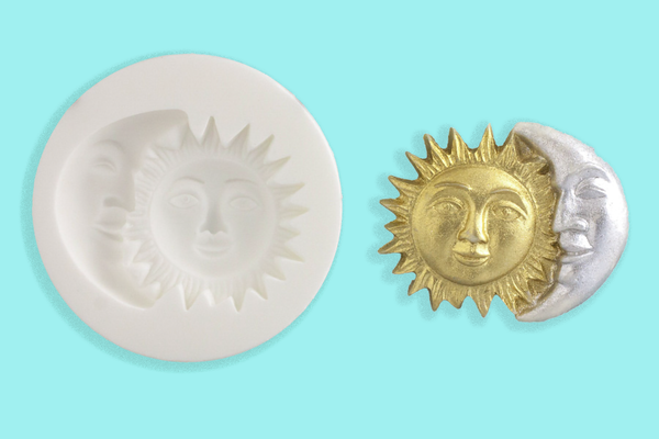 Sun & Moon Silicone Mould - Ellam Sugarcraft Moulds For Fondant Or Chocolate