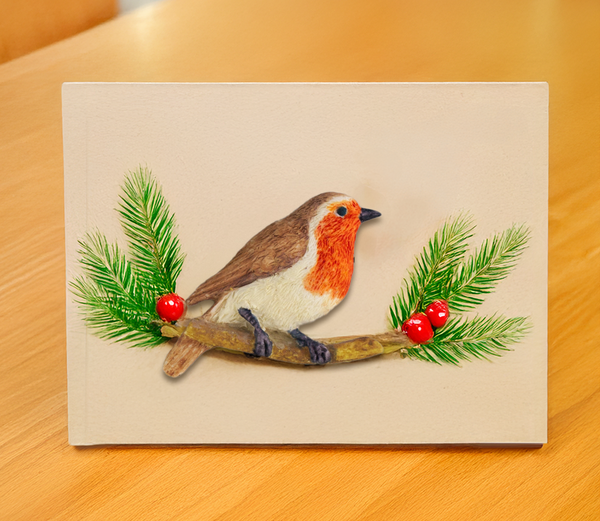 Christmas Small 4.5 cm Robin Silicone Mould