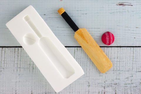 Cricket Bat & Ball Silicone cake cupcake craft Mould - Ellam Sugarcraft Moulds For Fondant Or Chocolate