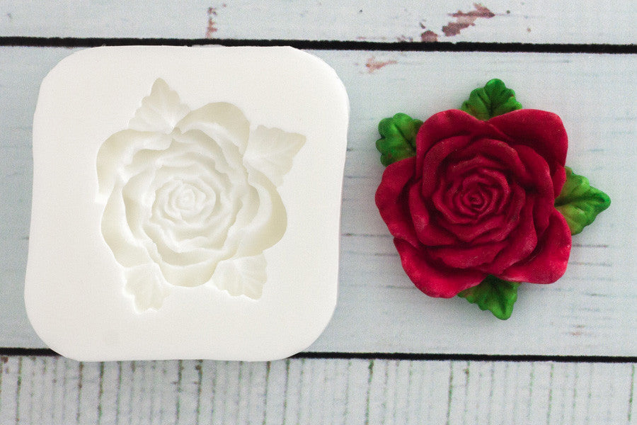 Single Rose flower 4cm Silicone Mould