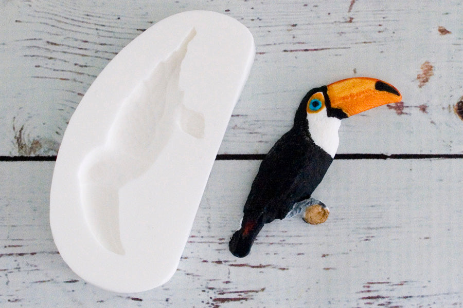 Toucan, Parrot, tropical bird Silicone Mould - Ellam Sugarcraft Moulds For Fondant Or Chocolate