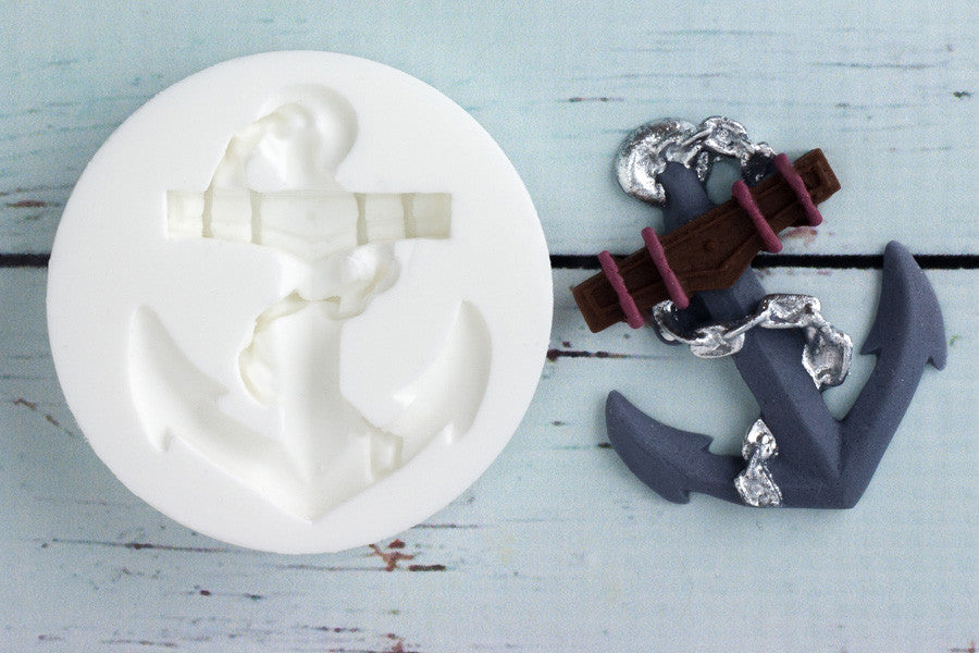 Nautical  Anchor Silicone cupcake craft cake Mould - Ellam Sugarcraft Moulds For Fondant Or Chocolate