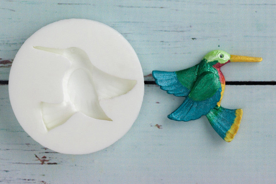 Humming Bird Silicone Mould -food safe mould- Ellam Sugarcraft Moulds For Fondant Or Chocolate