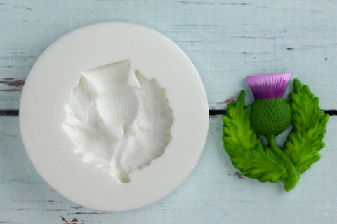 Scottish Thistle Mould - Ellam Sugarcraft cupcake cake craft Moulds For Fondant Or Chocolate