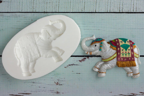Asian  Wedding Elephant- elephant Mould - Ellam Sugarcraft craft cupcake Moulds For Fondant Or Chocolate