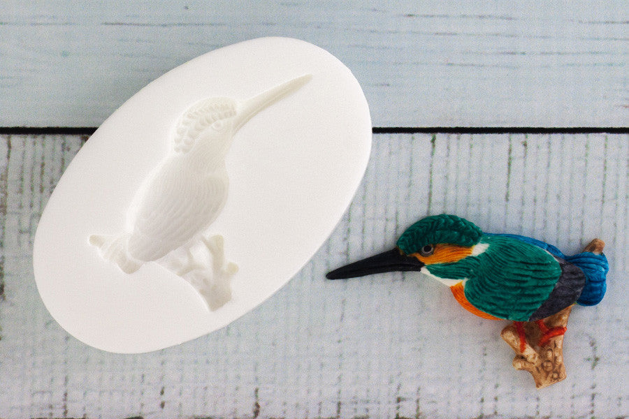 Kingfisher Silicone cupcake Mould - Ellam Sugarcraft cake craft Moulds For Fondant Or Chocolate