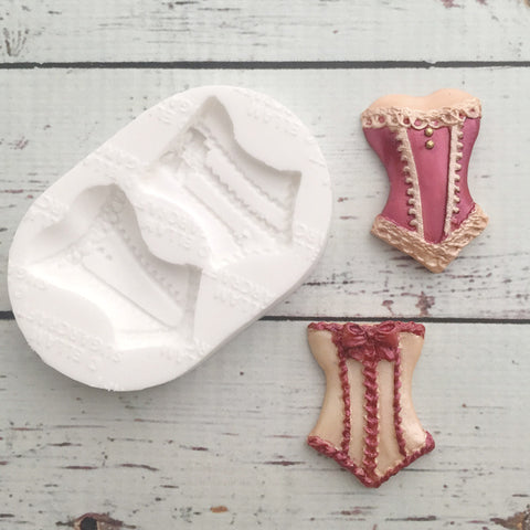 Corsets Silicone cupcake cake craft Mould- basque mould - Ellam Sugarcraft Moulds For Fondant Or Chocolate