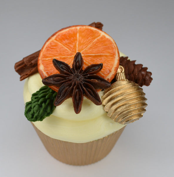 Christmas fir cones pine cone & spruce, pine fir tree branch silicone craft mould, food safe