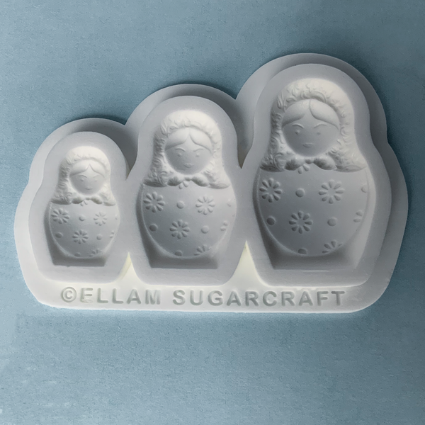 Graduated Babushka Dolls - Matryoshka, Russian dolls, 3 cavity Silicone Mould