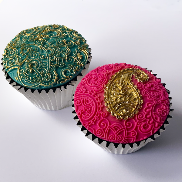 Mehndi, Paisley, henna Inspired Texture Mat Silicone Mould