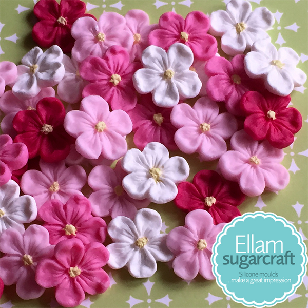 Blossom flower single design 6 cavity repeat spring flower Silicone Mould