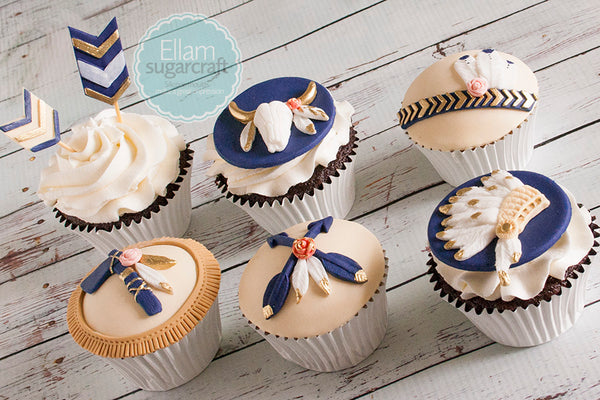 Tribal Elements, Headdress, Arrow, Chevron Silicone Mould an Original Ellam Sugarcraft Design - Ellam Sugarcraft Moulds For Fondant Or Chocolate