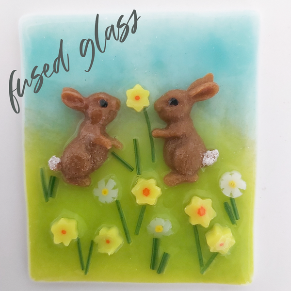 Easter Bunny Rabbits, daffodil Silicone Mould
