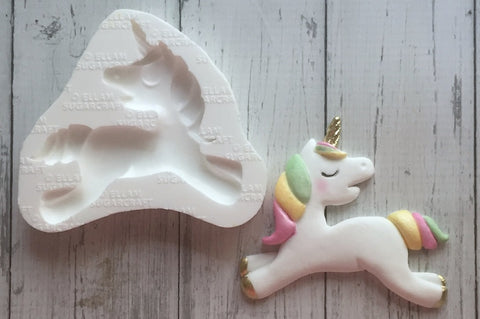 Unicorn mold-  Baby Unicorn Silicone mould- craft cake cupcake - Ellam Sugarcraft Moulds For Fondant Or Chocolate