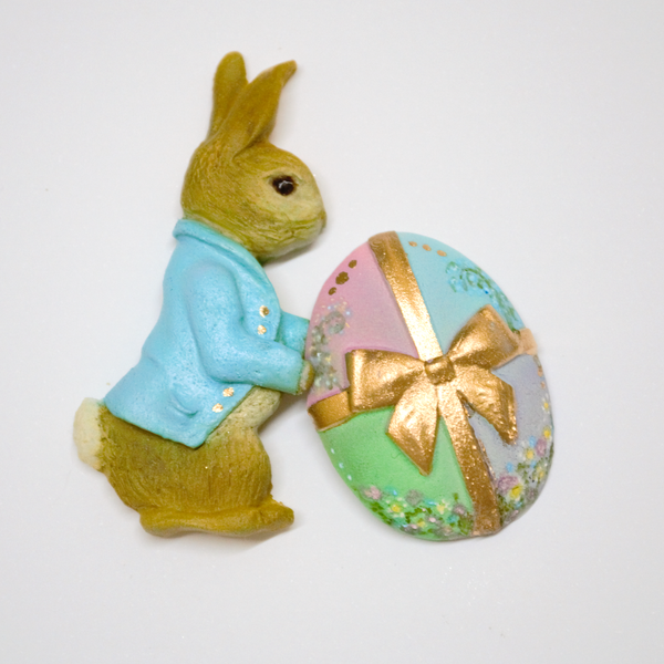 Beatrix Potter Inspired Peter Rabbit Style Wheelbarrow Bunny Silicone Mould
