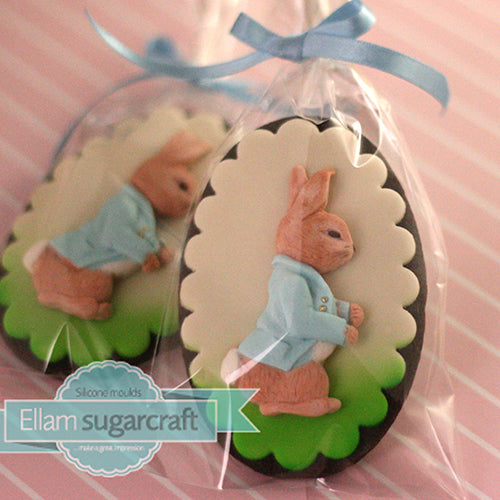 Peter Rabbit cookies, cupcake cake craft - Ellam Sugarcraft Moulds For Fondant Or Chocolate