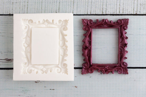ornate Picture Frame Silicone cupcake Mould - Ellam Sugarcraft cake craft Moulds For Fondant Or Chocolate
