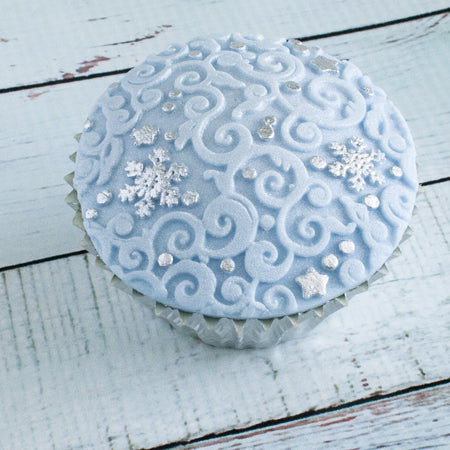 Decorative Christmas snowflake Swirl Texture Mat Silicone Mould